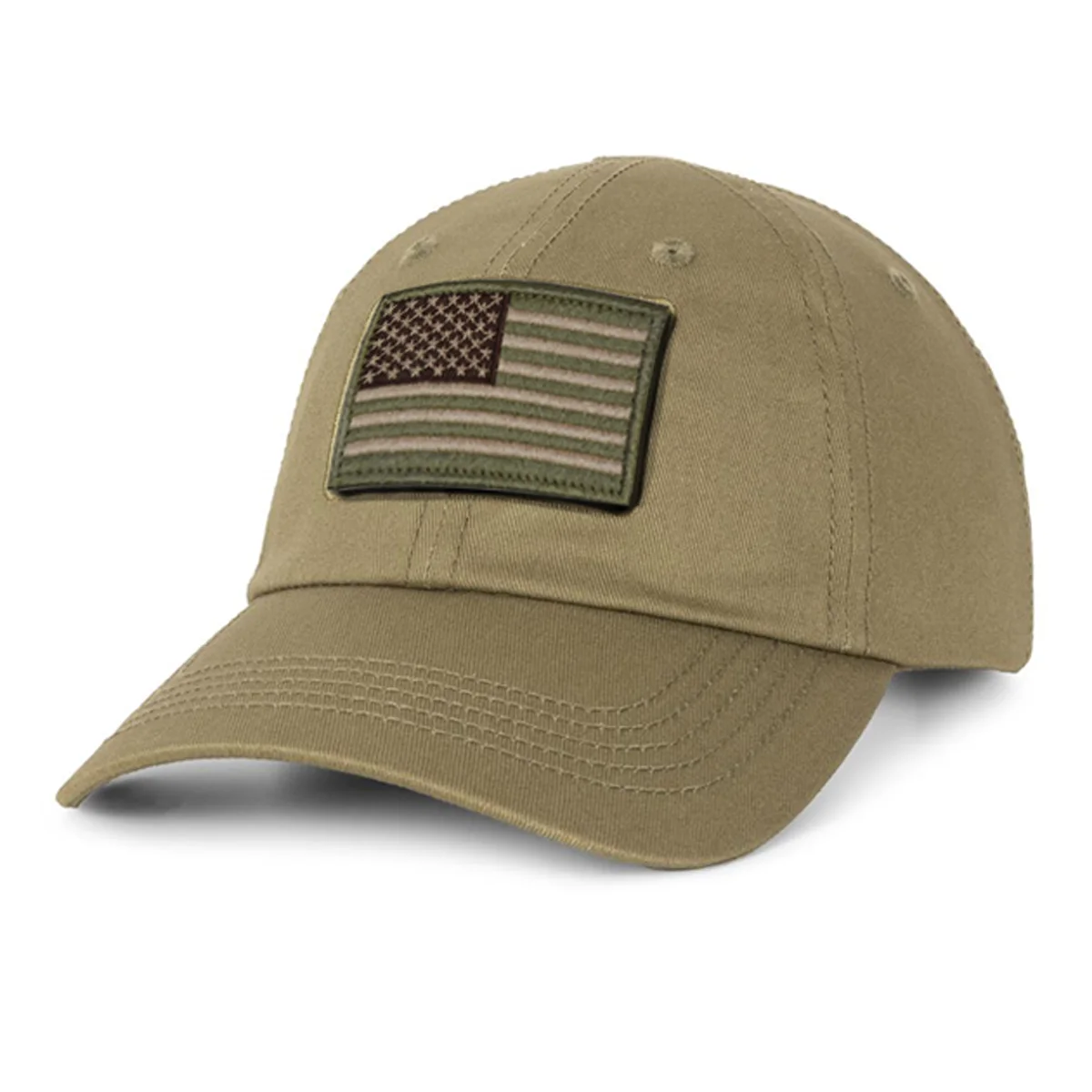 2 pezzi In dio We Trust American Flag Hook Loop Patch distintivo militare per zaini, cappelli (verde militare e nero/bianco)