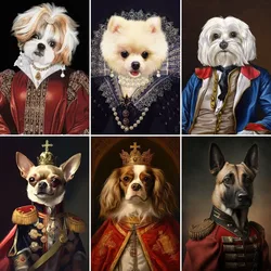 Ricamo diamante fai da te, immagine di cane nobile di strass, pittura diamante rinascimentale ritratto di animali domestici, regali di perdita di animali domestici per gli amanti degli animali domestici