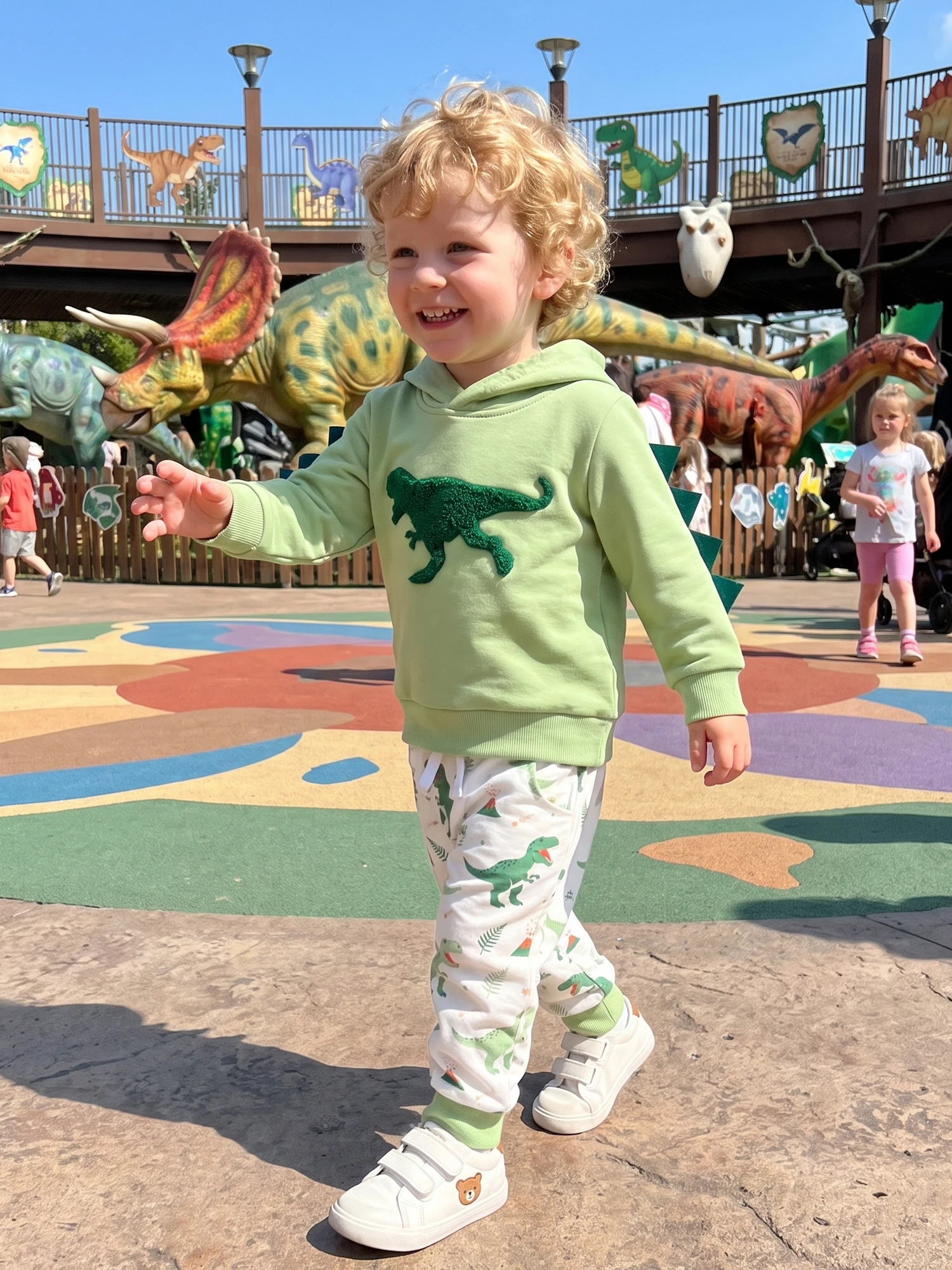 Hoodies Dinosaur Sleeve Hoodies Dinosaur Fall Outfits Long Hoodies Dinosaur Print Joggers Pants Long High Quality