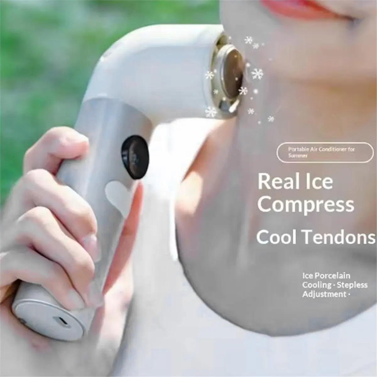 2026 NEW Mini Handheld Fan Ultra High Speed Cold Bend Tube Design 100 Speeds with Digital Display Rechargeable Portable Fan Mute