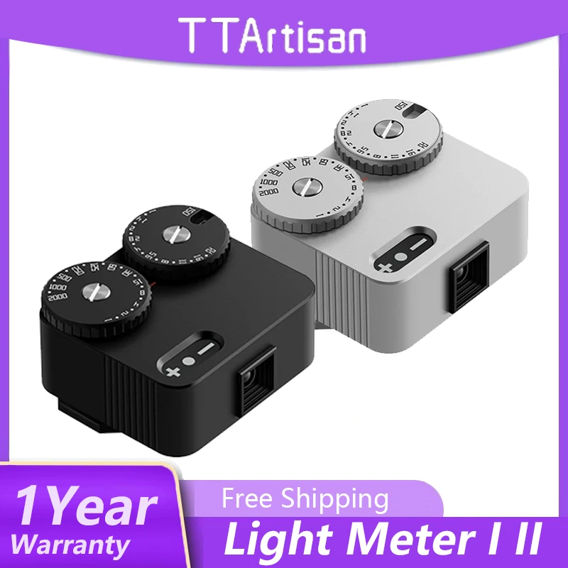 TTArtisan Light Meter II Electronic Leica  Camera Light Meter Photometer Photography Set-top Aluminum I Black Slive Brass