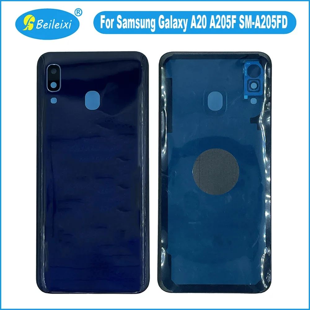 For Samsung A20 A205F A205FD A20s A207F A20e A202F Battery Back Cover Rear Door Panel Glass Housing Protective Case