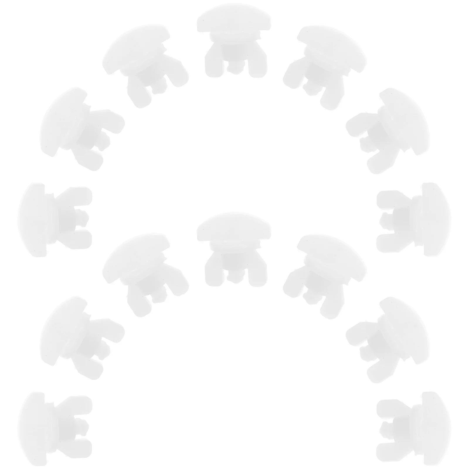 

20pcs Curtain Glider Rollers Set Plastic Sliding Track Runners For Heavy Duty Window Curtains Replacement Accessories White