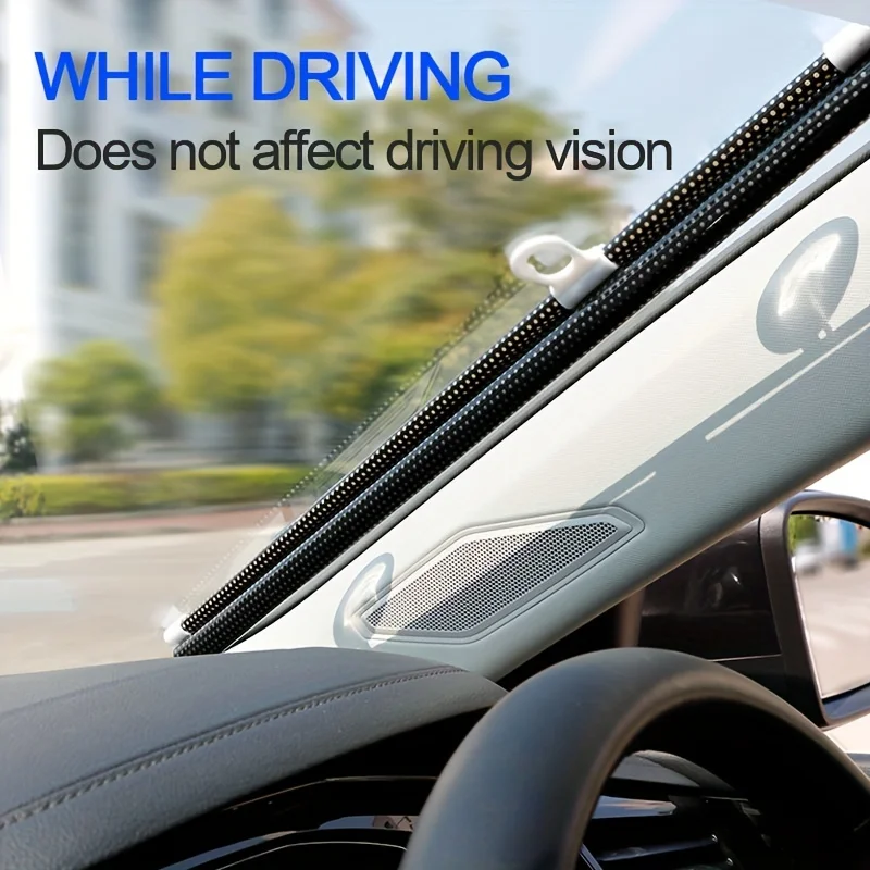Car Windshield Stretch Sunshade Type Sun Shade For Car Window Summer Protection Heat Insulation Curtain For Car Front Shading