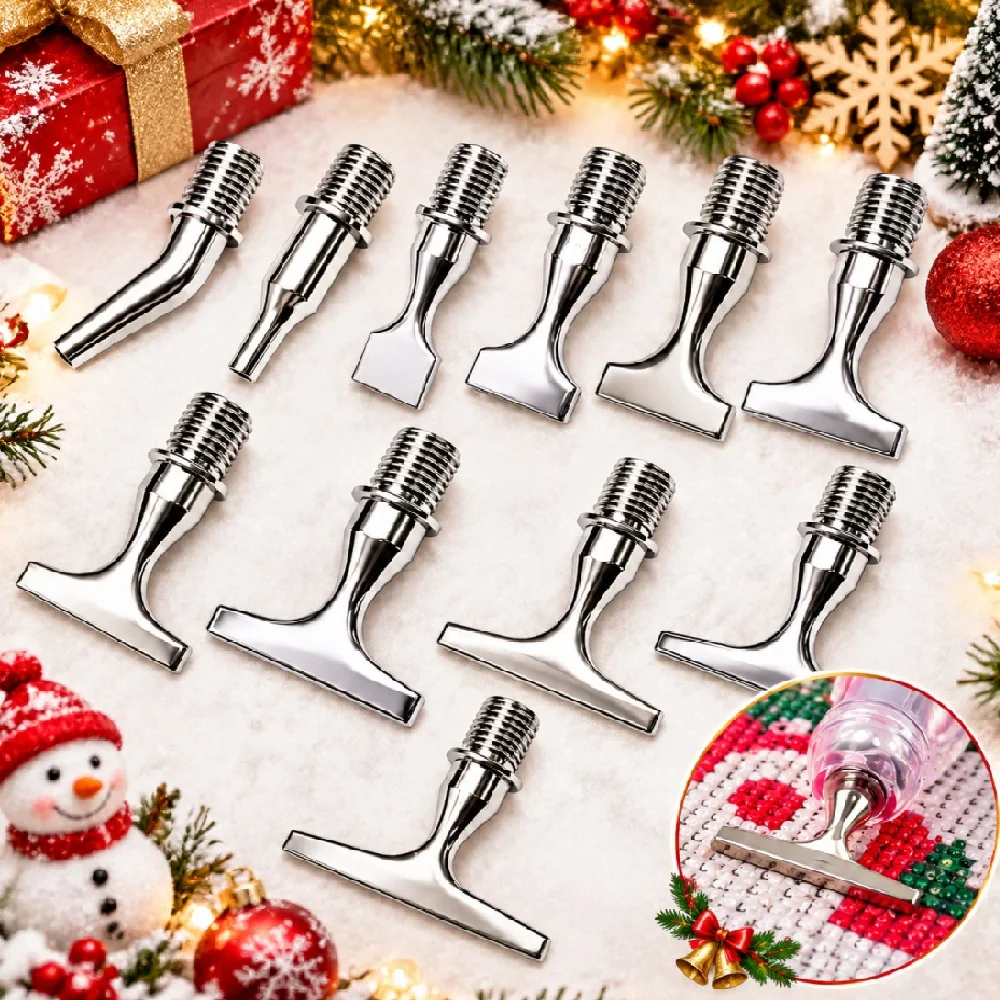 The New Threaded Interface Stainless Steel Diamond Painting Pen Features Multi-Point Fine Tips, Specifically Designed for Diamond Painting Tools and Accessories, Suitable for Adult DIY Tool Accessory Sets