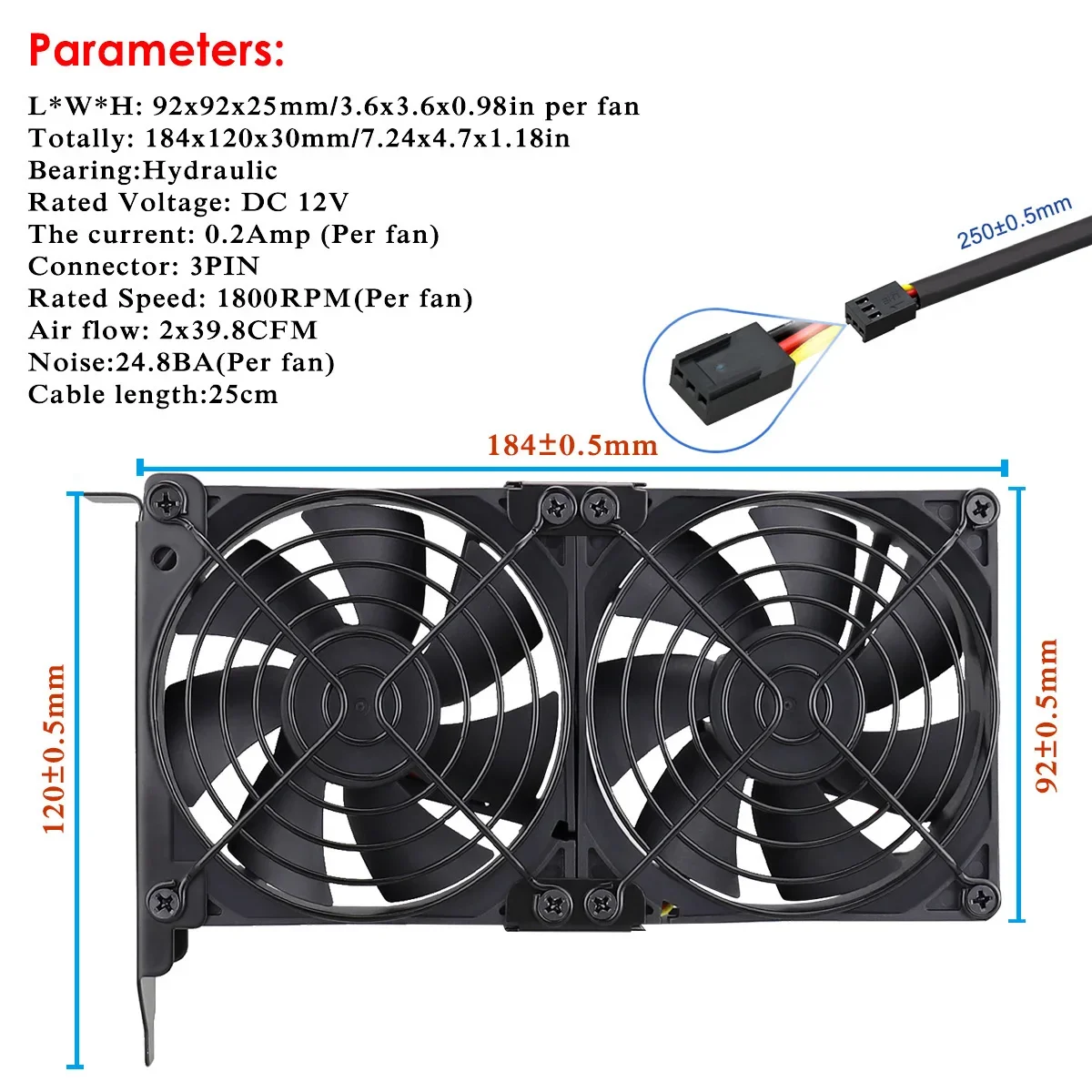 Variant: Hydraul 9CM Dual Fan