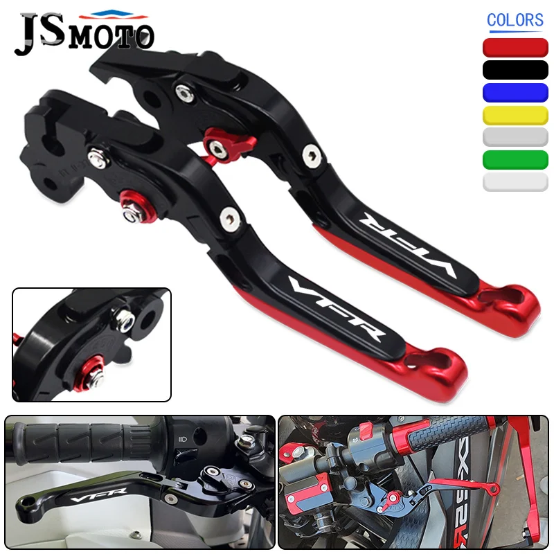 

Motorcycle CNC Aluminum Adjustable Extendable Folding Brake Clutch Levers Handles Lever For HONDA VFR750 VFR800 VFR 750 800 800F