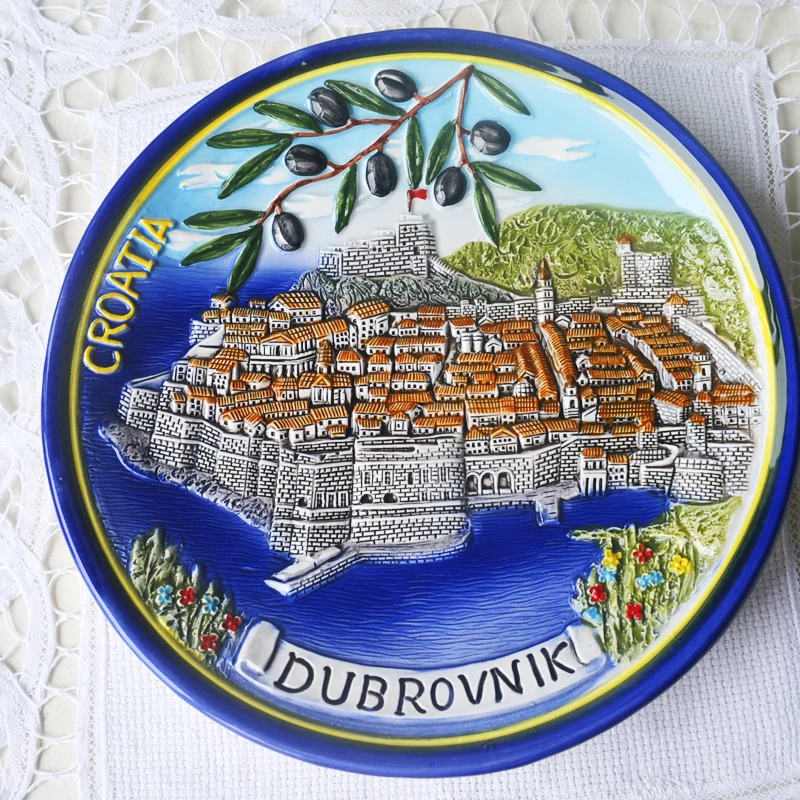 Small Creative London UK France Nordic Decorative Plate Wall Sofa Background Hanging Plate