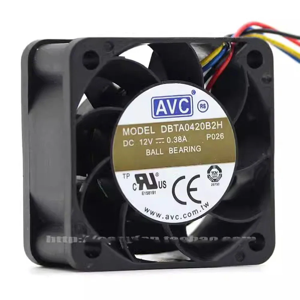 สําหรับ AVC DBTA0420B2H 4020 4 ซม.40*40*20 มม.40 มม.12 V 0.38A พัดลมระบายความร้อนความเร็วลมความจุ