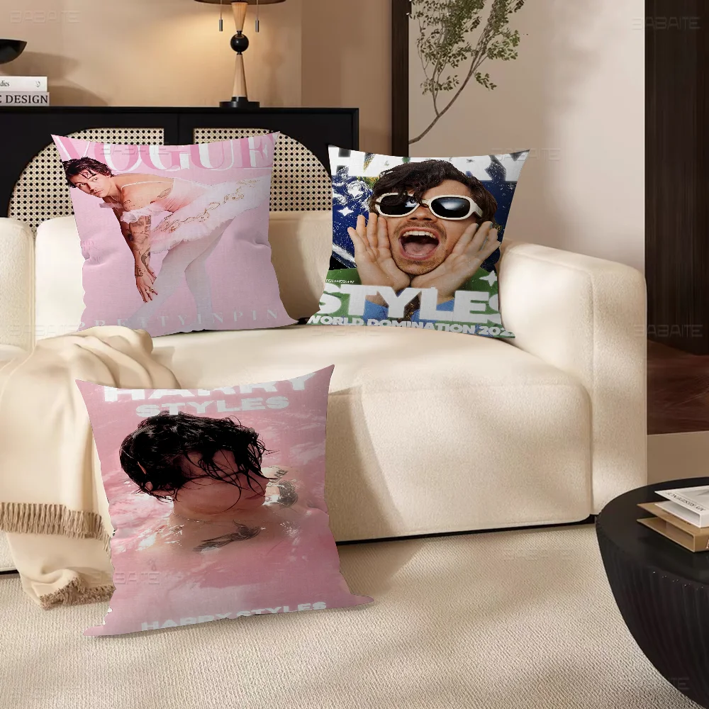 H-Harry E-Edward S-Styles pillow cover sofa cushion cover home room decoration children gift