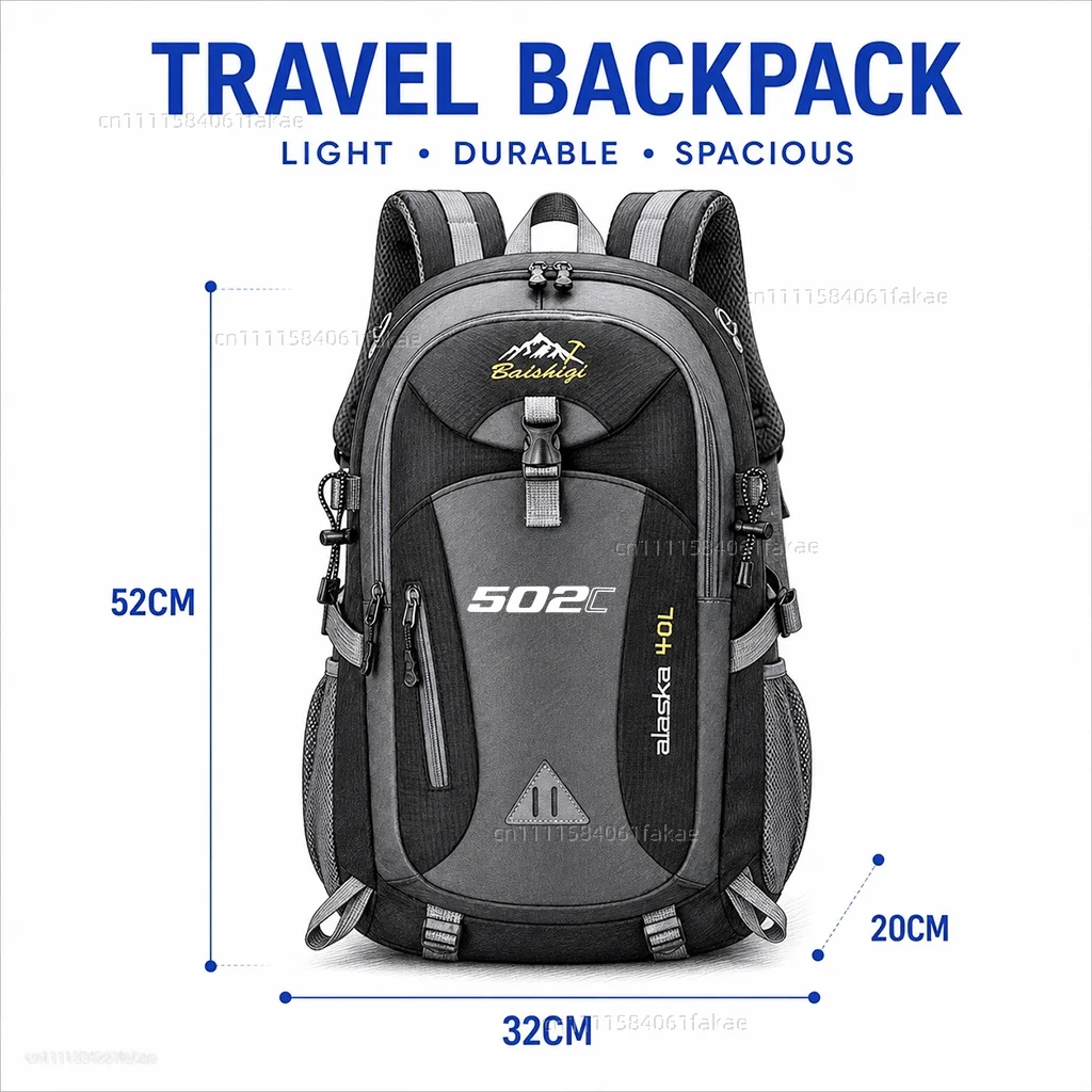 For Benelli 502C 502c 502 c Motorcycle Backpack 40L Waterproof Travel Backpack Outdoor Hiking Camping Daypack Lightweight