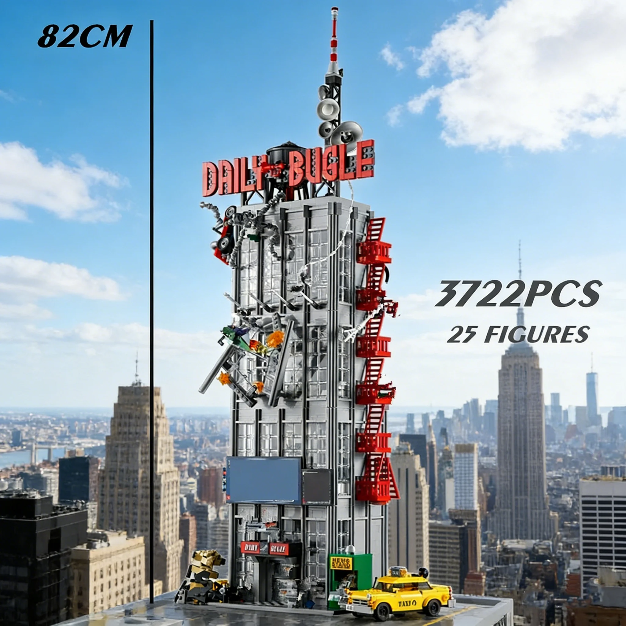 

Nwe 3772pcs Daily Bugle Building Blocks, Birthday Christmas Boys Toy Large Display Model, Compatible with 76178