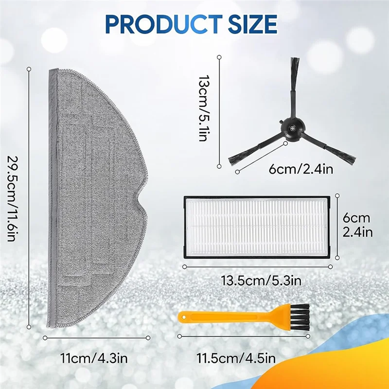 A75X الجانب العلوي فرشاة ممسحة القماش تصفية جهاز آلي لتنظيف الأتربة إكسسوارات قطع غيار ل Roborock S8 Pro Ultra S8 S8 +
