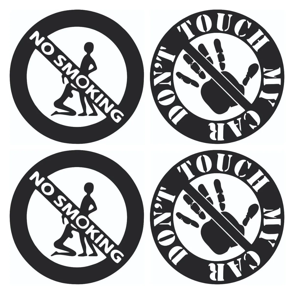 

jpct Don't smoke car sticker cross country diesel car motorcycle fashion auto parts creative decoration car fun Decal PVC