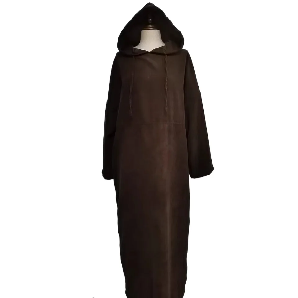 

Eid Autumn Corduroy Muslim Dress Solid Muslim Modest Dress Kaftan Abaya Dubai African Dresses Women Caftan Marocain Robe Femme