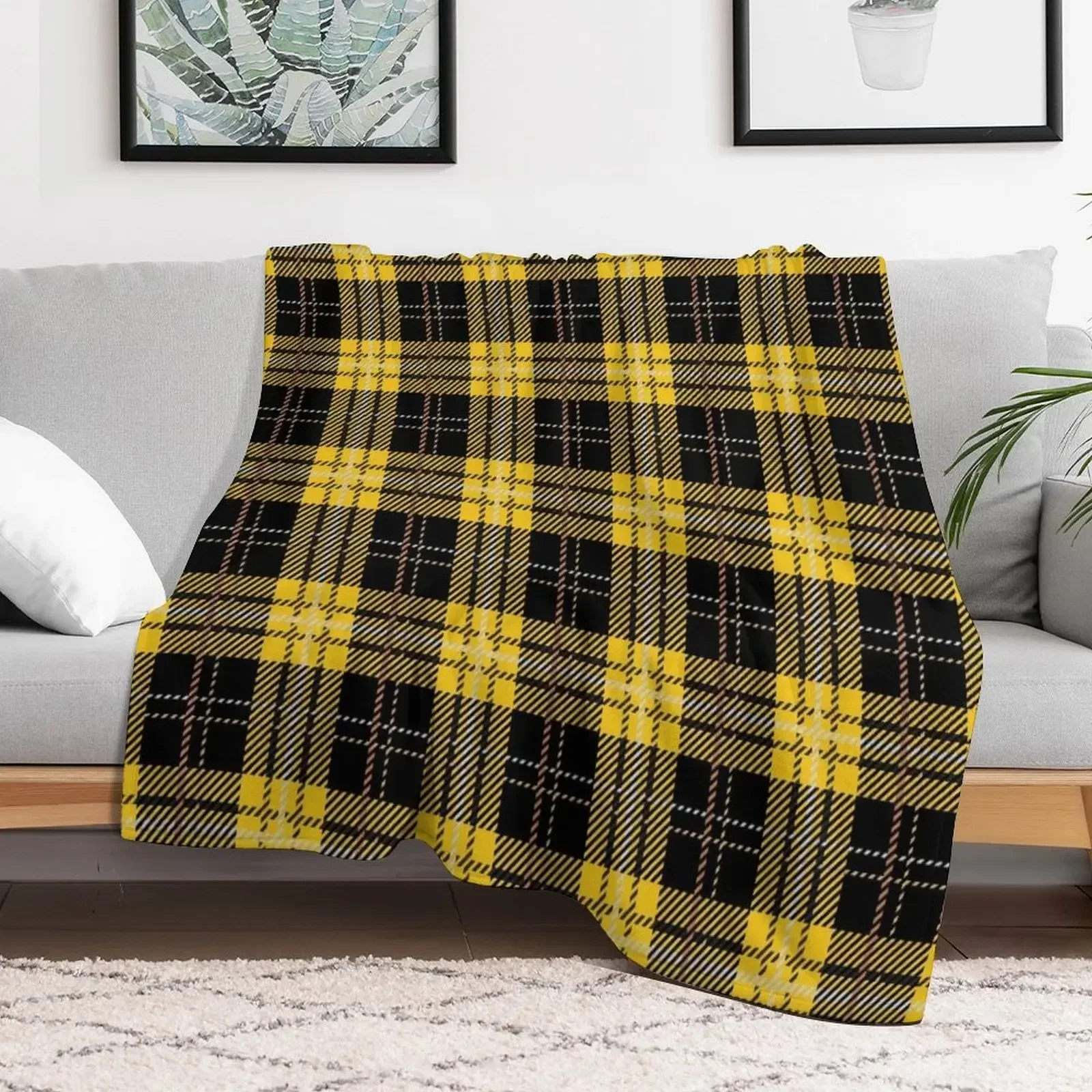 

House Tartan - Huffle Throw Blanket Loose For Baby Blankets