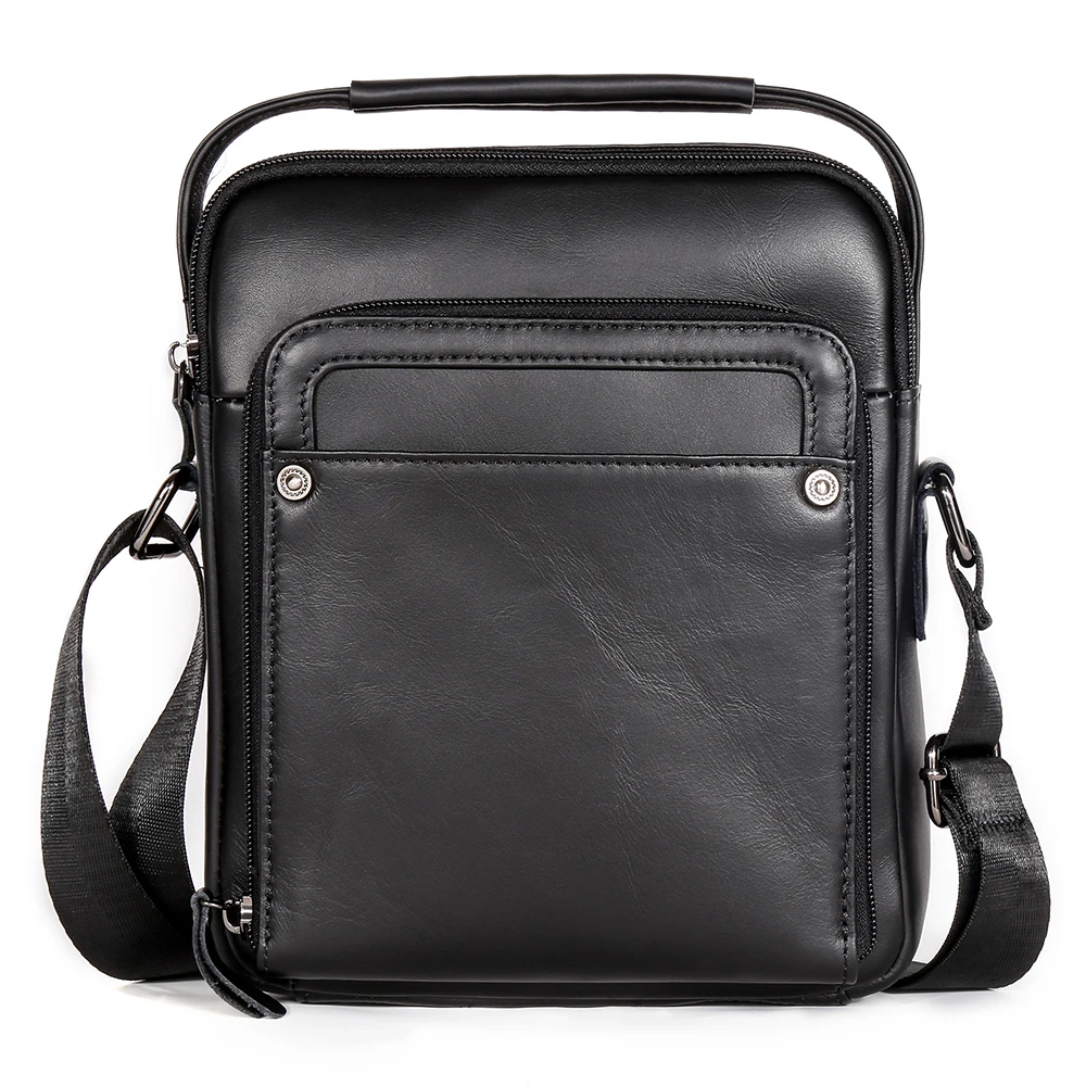 

Shoulder Bag Men's Layer Leather Simple Single Shoulder Men's Bag Large Capacity Crossbody Bag Men Shoulder Bag