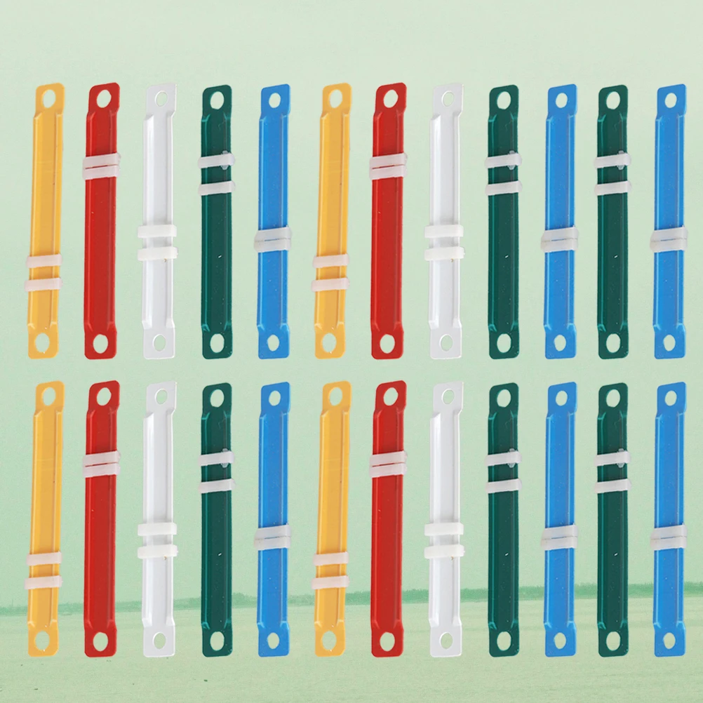 100 Pcs File Binder Strip Loose-leaf Clips Folders Paper Fasteners Stationery Storage Supplies