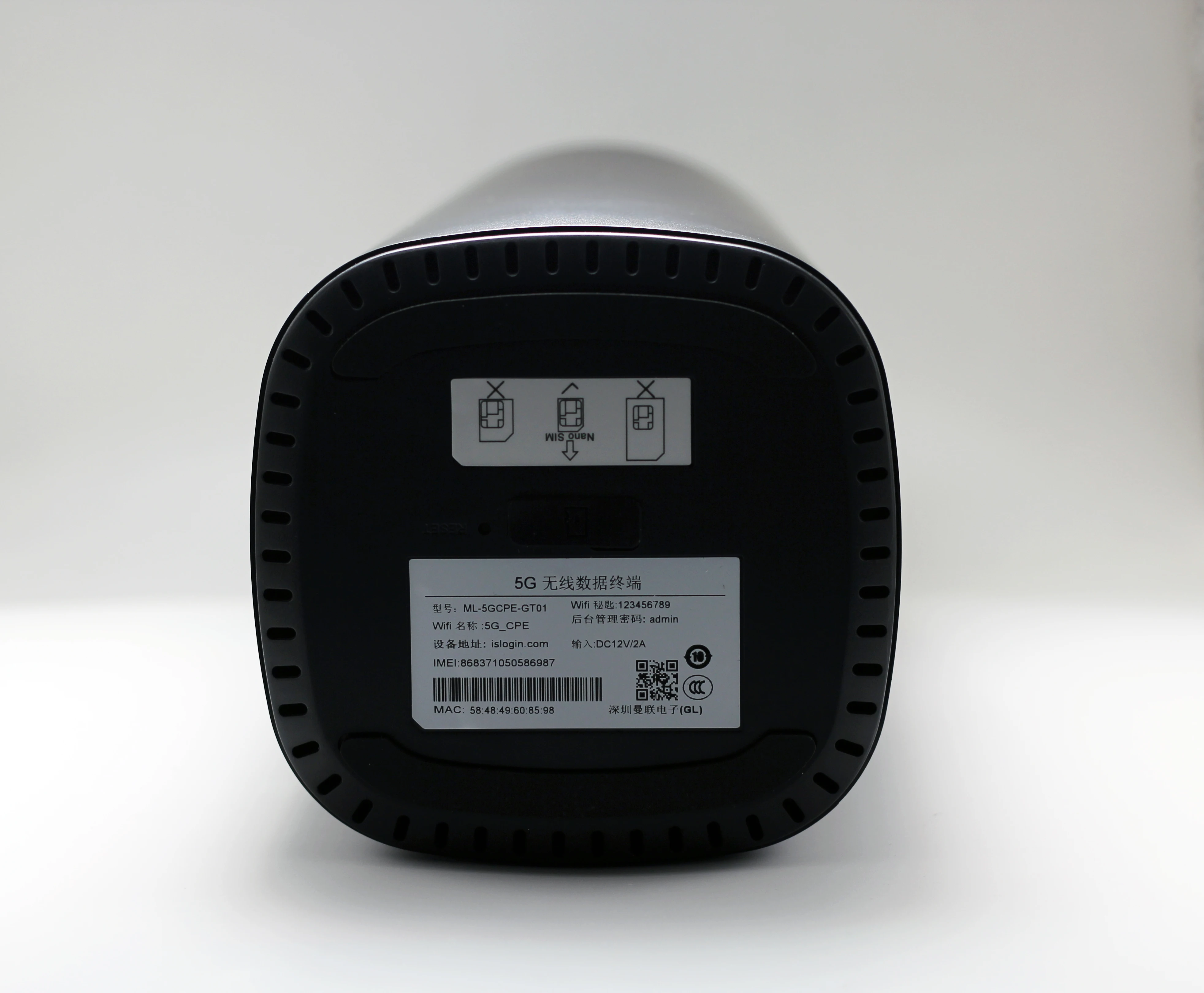 Router WIFI 6 5G per interni nero 3100Mbps con otto antenne a piatto multi-polarizzate 5G Serie Mesh Router globale di nuovo stile 2025