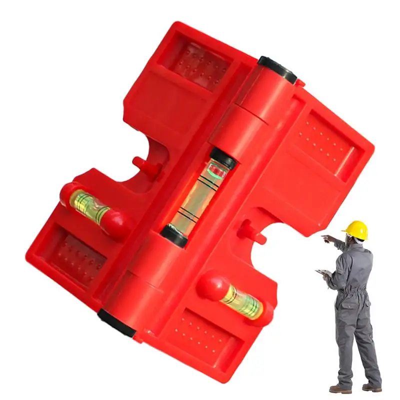 Poziomice rurowe Regulowana niwelator słupkowy Wielofunkcyjna składana magnetyczna niwelator słupkowy Narzędzia ogrodzeniowe dla stolarzy stolarzy