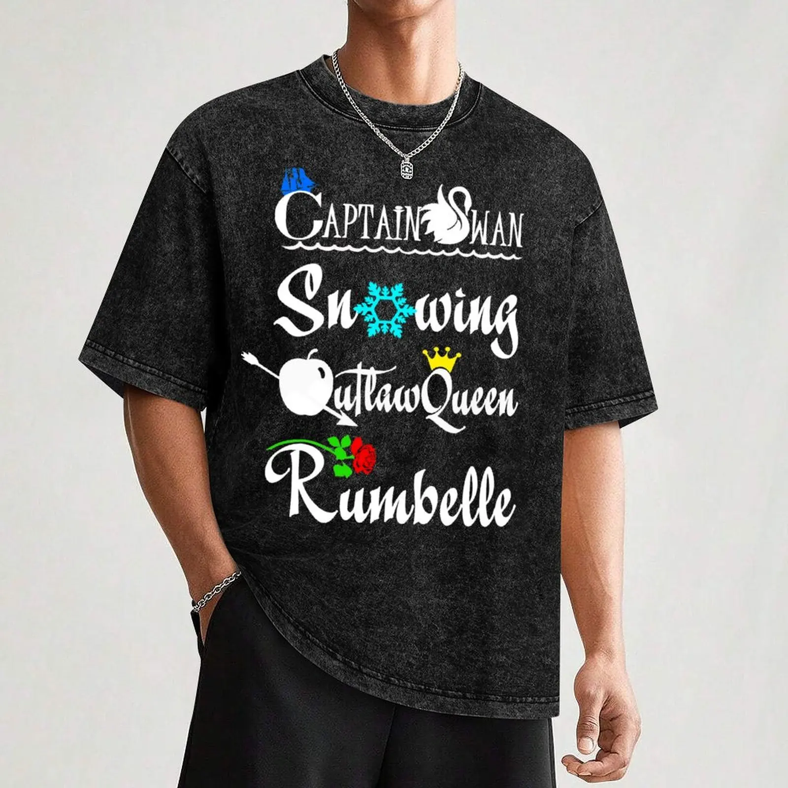 Ships (white text) T-Shirt Odor Resistant Short Sleeve Top