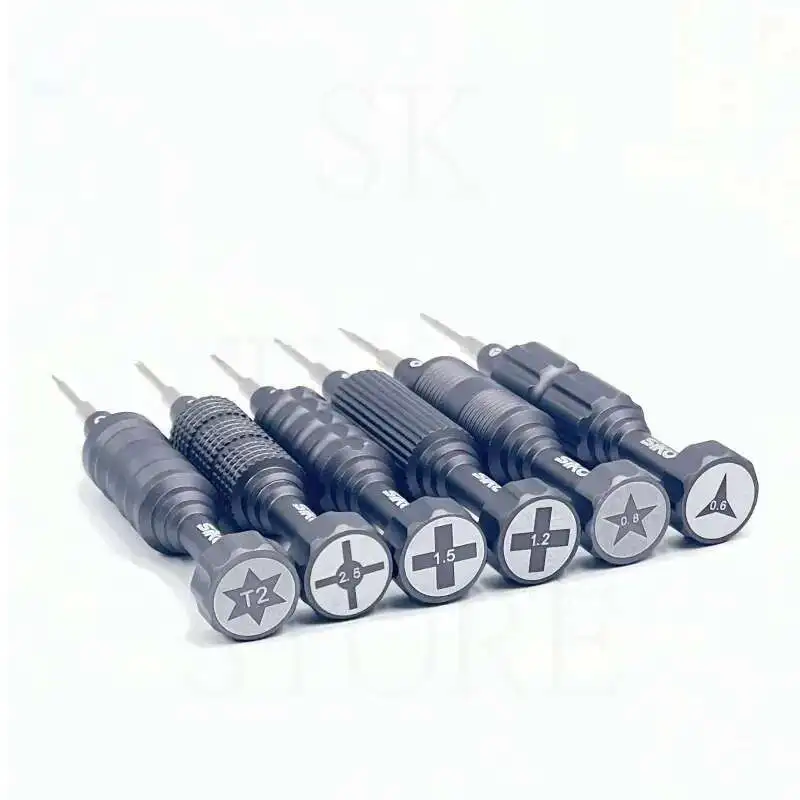 6In1 SK-L1 طقم مفك براغي صلابة عالية محدب الصليب توركس T2 Y0.6 Pentalobe فيليبس للهاتف ساعة اللوحي إصلاح افتتاح أداة
