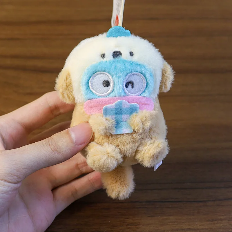 Uroczy breloczek pluszowy w kształcie wydry Hangyodon, pół syreny, pół ryby, zawieszka do plecaka, biżuteria kawaii, prezent dla przyjaciół