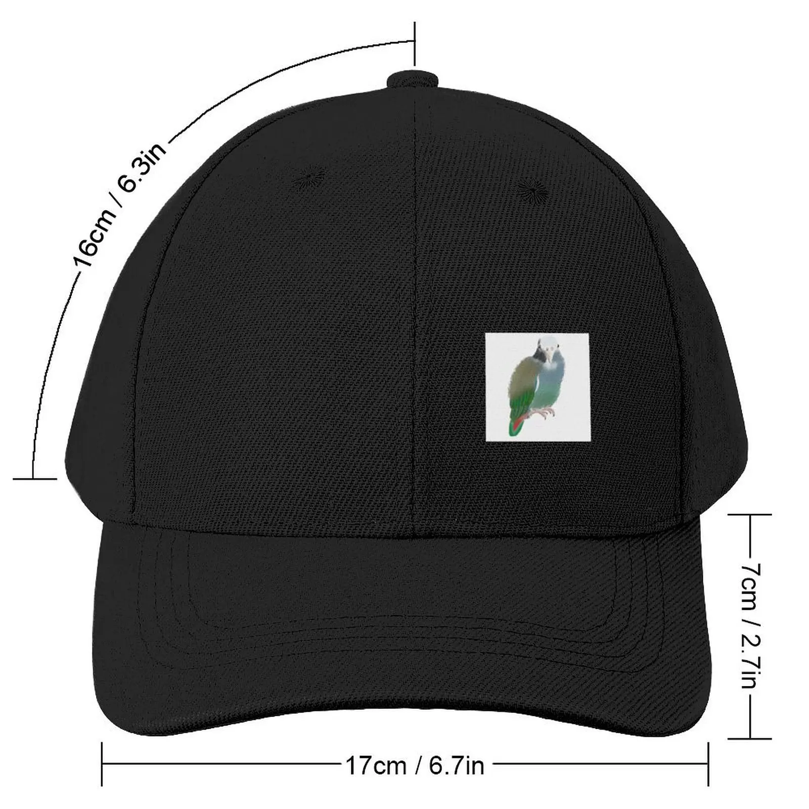 Pionus Parrot Watercolour Baseball Cap Golf Hat Streetwear Rave Beach Women's Beach Visor Men's