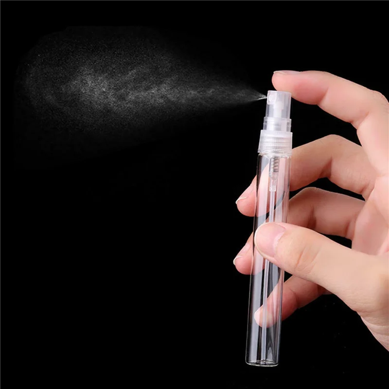 ABWP-60Pcs Mini Portable Glass Perfume Bottle Travel Size Empty Perfume Glass Spray Bottles(2Ml)