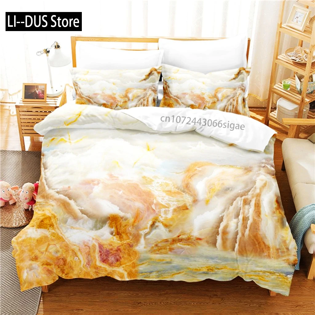 

Marble Bedding Set Duvet Cover Set 3d Bedding Digital Printing Queen Size Bedding Set Fashion Design