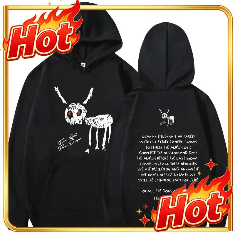 Rapper Drake Music Album Cover Graphic Hoodies Men's Fashion Hip Hop Vintage Sweatshirts AutumnWinter Fleece Warm Pullovers Y2k