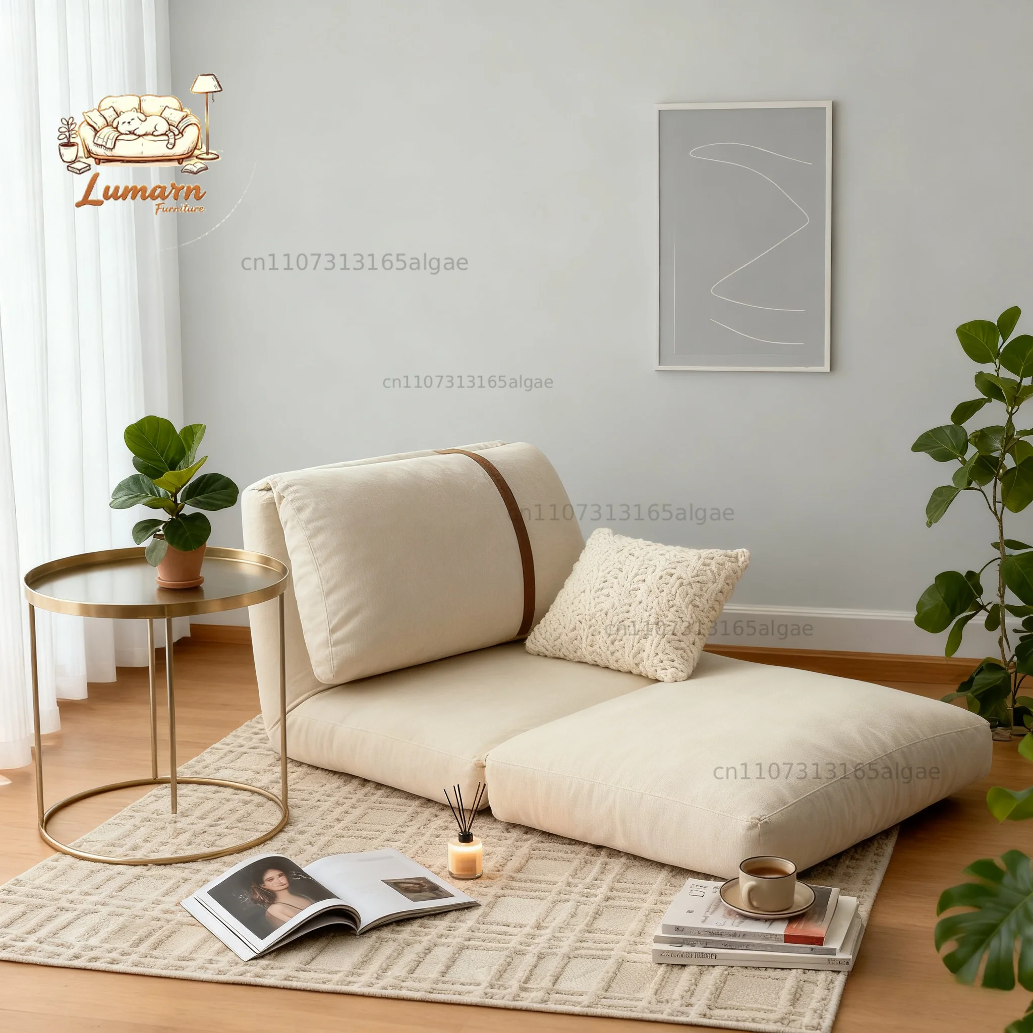 Ultra Comfortable Human Kennel Lazy Sofa | New Folding Single – Lie & Sit, Living Room/Balcony/Bedroom Tatami Small Sofa