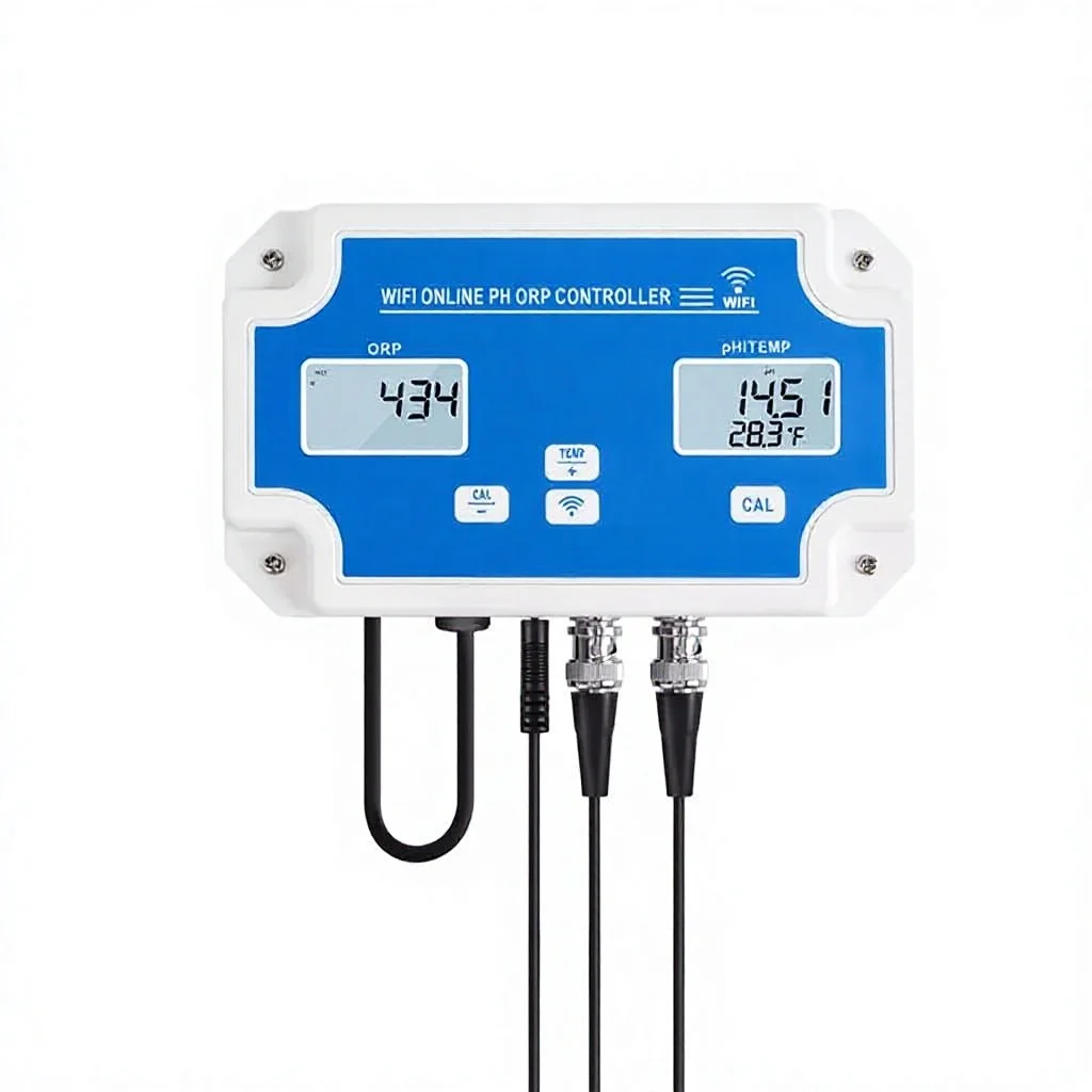 3 in 1 WiFi PH ORP Temp Controller, Mobile App Control, Data Logging, Home Aquaculture Aquarium, Water Quality Monitoring System