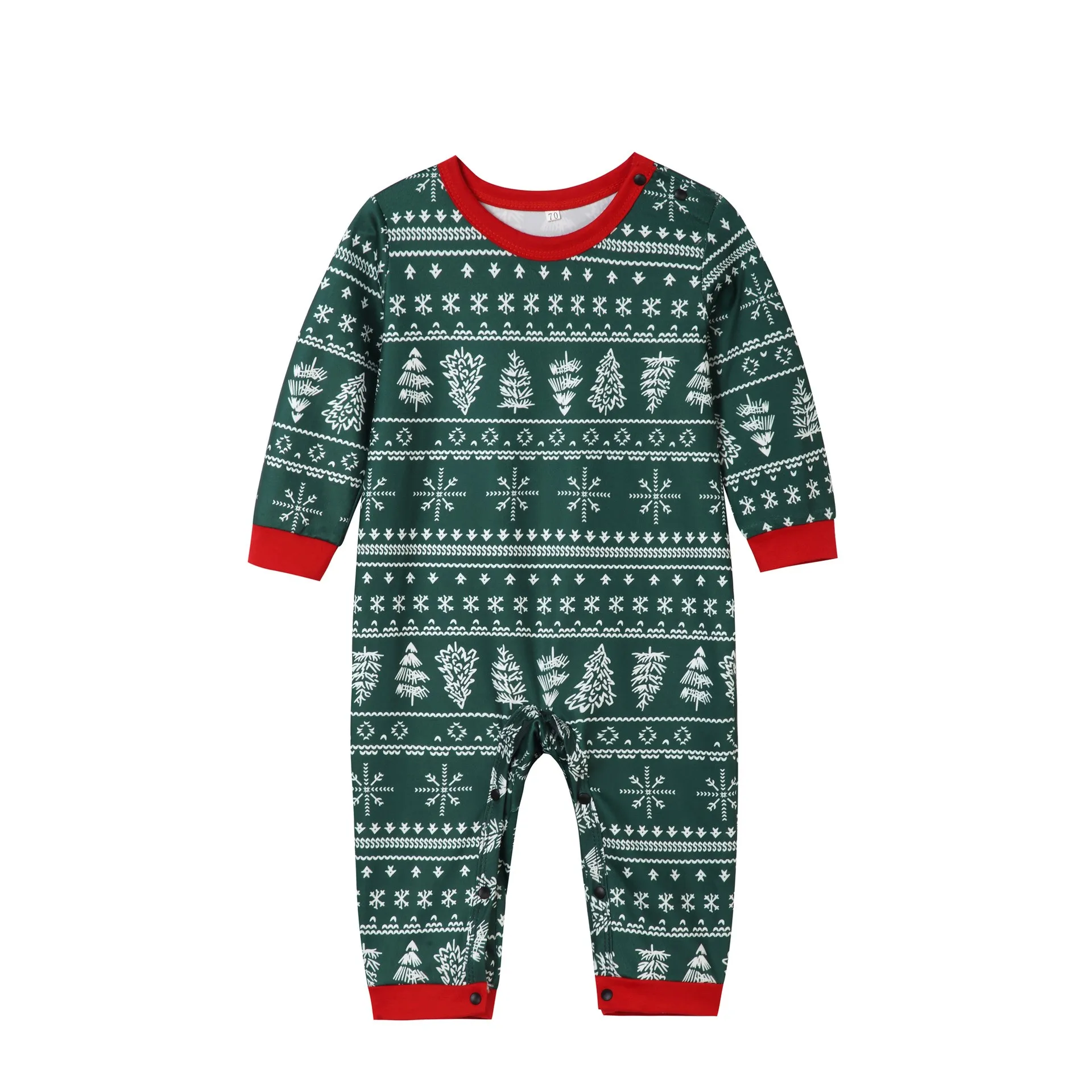 2024 Christmas Family Matching Pajamas Mother Daughter Father Son Family Look Outfit Baby Girl Rompers Sleepwear Pyjamas