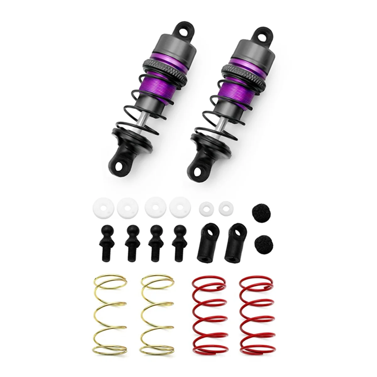 1/10 1Pair of Metal Hydraulic Shock Absorbers RC Remote Control Car Flat Racing Drift Car (63mm)