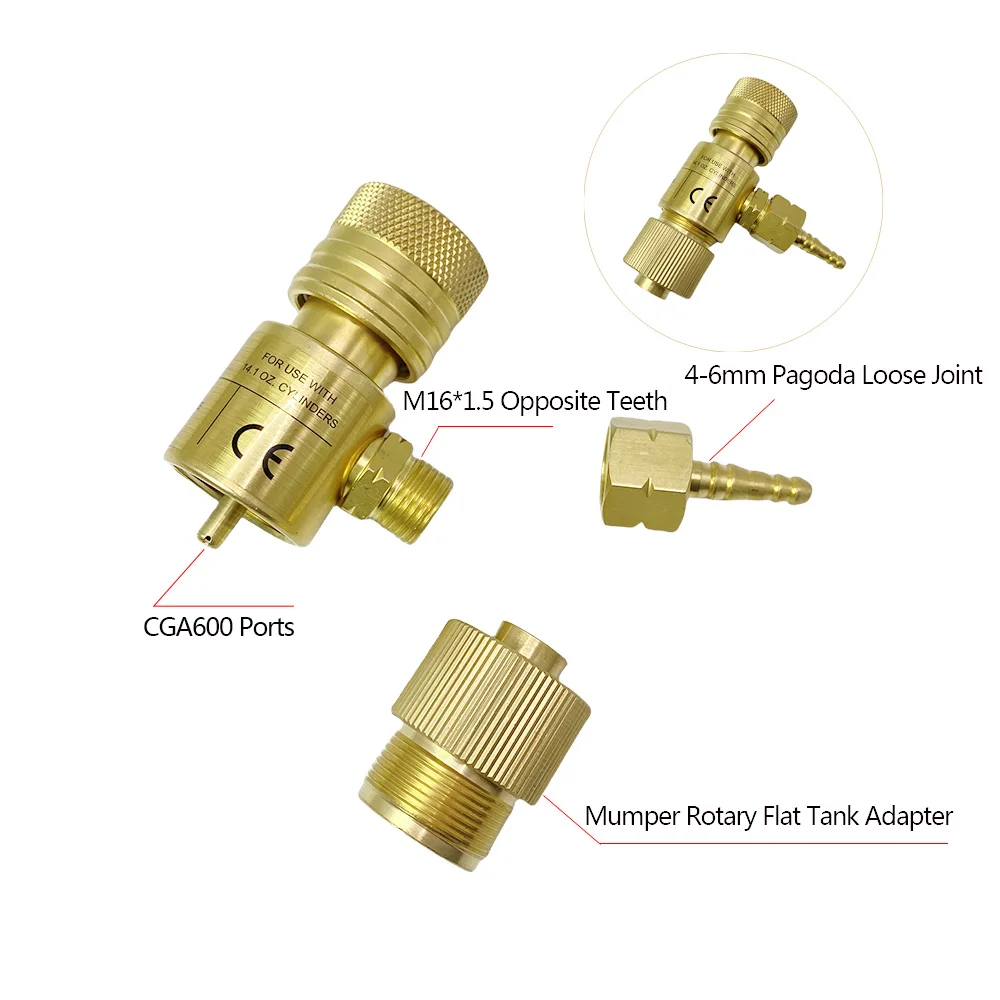 Oxygen Welded Gas Regulator MAPP Transfer 7/16\