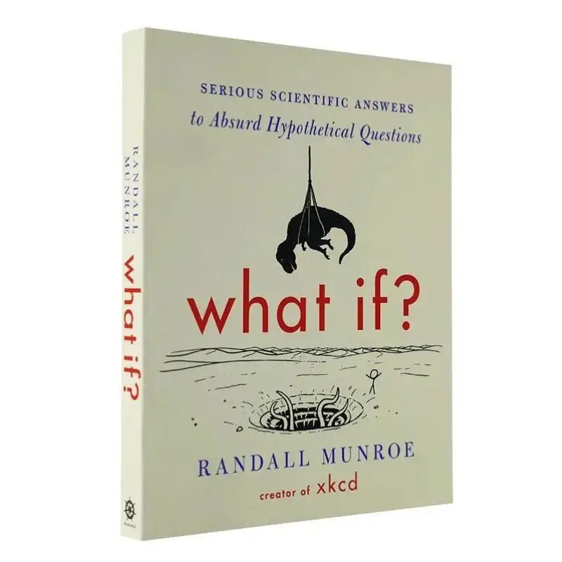 

English Book What If  Fun Serious Scientific Answers To Absurd Hypothetical Questions Adult Comics Book In English