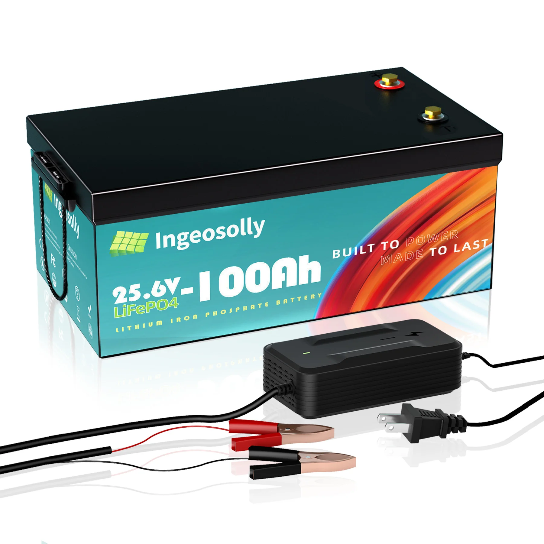 NEW LiFePO4 Battery 12V 24V 100Ah 200Ah 50AH 6000+ Cycles Grade A Cells Built in BMS For RV Boat Solar- 5 Year Warranty