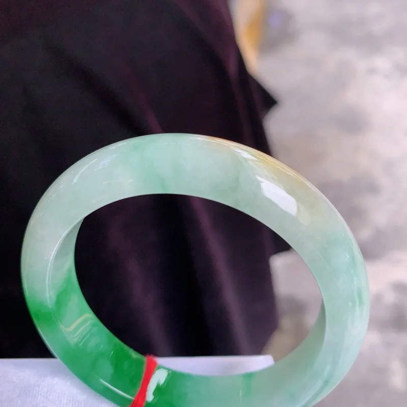 Natural Myanmar a-Level Jade Necklace Female Water Bowl Head Feet No Crack Three Color Positive Ring Bracelet Factory Wholesale