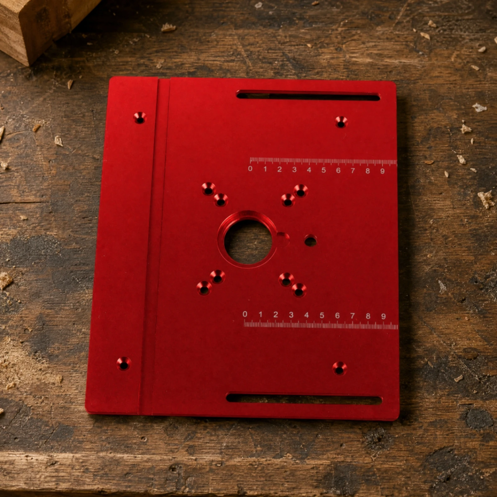 C8 Router Table Panel Wear-Resistant Aluminum Alloy Router Table Panel Woodworking Tool Lightweight Slim for Woodworkers