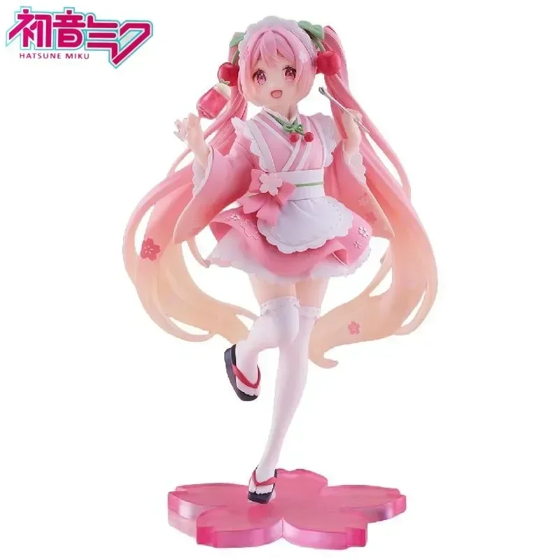 オリジナル-タイトー-初音ミク-コアフルサクラ-和風喫茶ver-メイドフィギュアアニメ置物モデル-gk-グッズおもちゃかわいいギフト