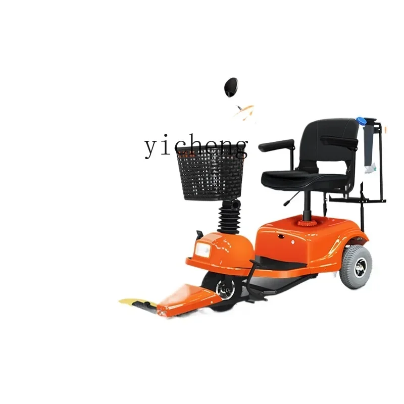 

ZK electric dust cart mopping hotel shopping mall factory drive-on mopping machine