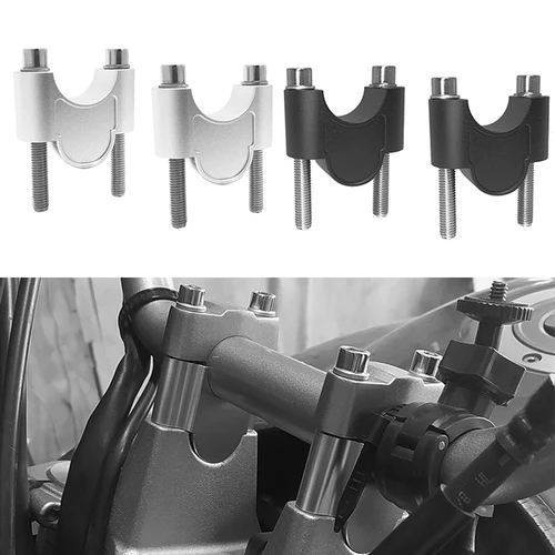 Abrazadera de mango de montaje de barra elevadora de manillar Universal de motocicleta 28mm 1 1/8 ""22mm 7/8"" para Honda BMW YAMAHA Suzuki