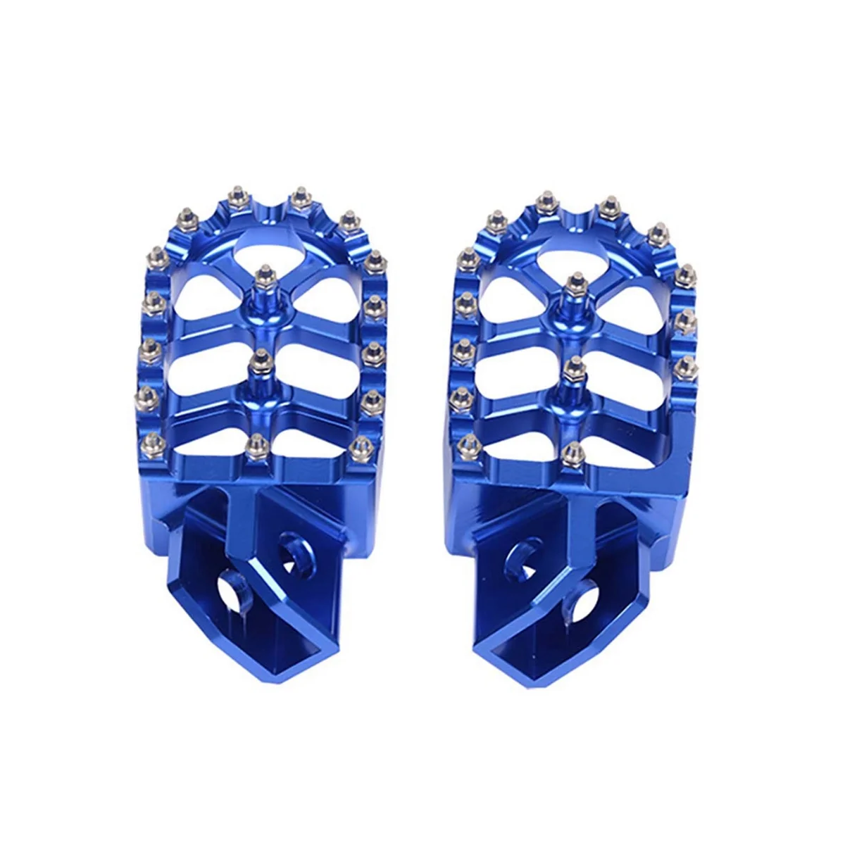 Footpeg Foot Pegs Rests Peda for YAMAHA YZ80 YZ125 YZ250 YZ500 WR200 WR250 WR500 HONDA XR350 Motorcycle Footrest Blue