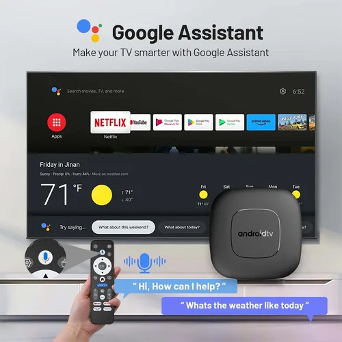 Imagen 2 del producto TV Box Mortal T1 Android 16 con Google Voice, Wifi dual 6, 4K HDR 8G, 128 GB, RK3518, decodificador 8K, YouTube, USB 3.0, cine en casa