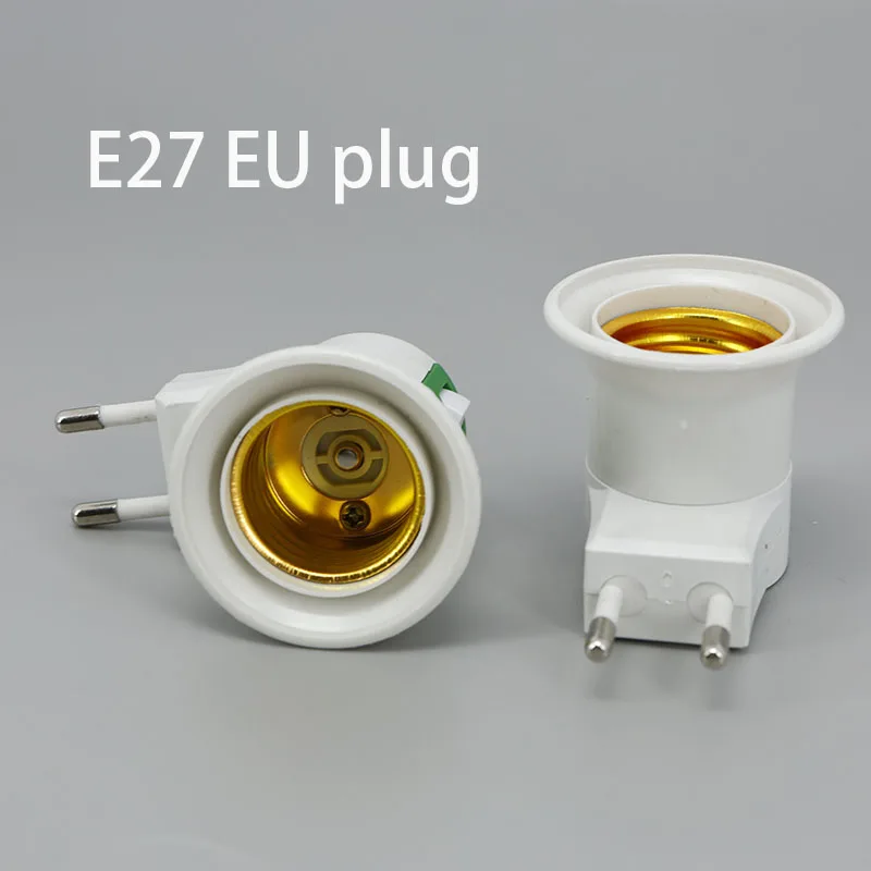 

Переходник для лампы E27 с вилкой EU и выключателем питания, рождественский патрон E27, основание для лампы S24