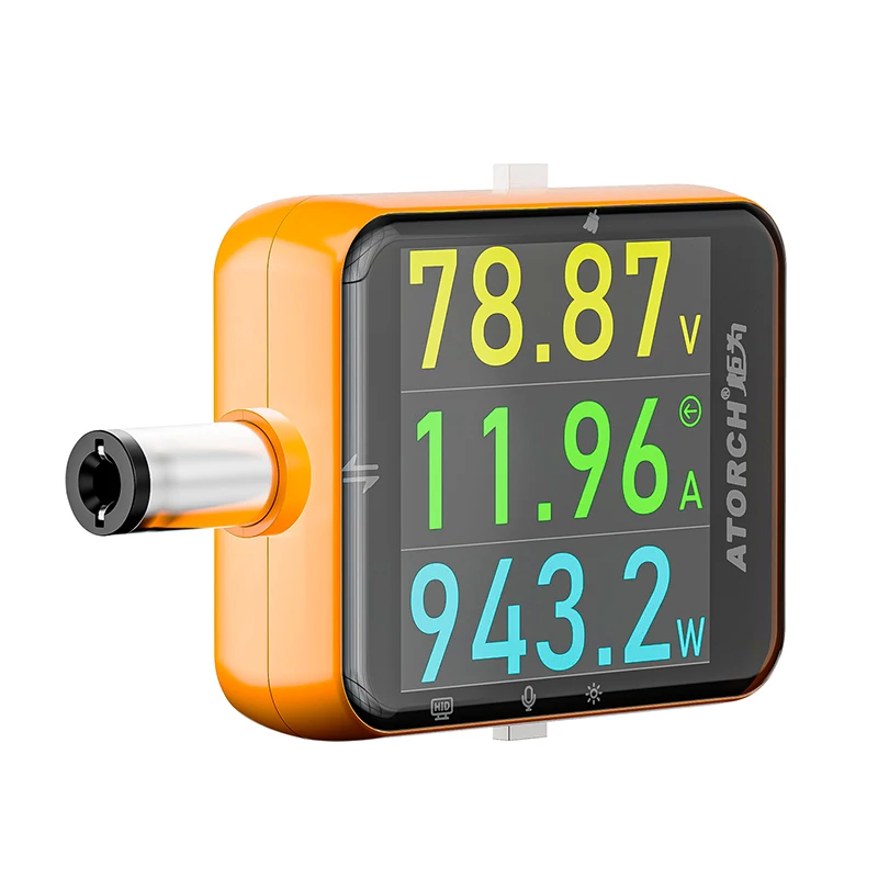 ATORCH D5P Touchscreen DC5.5 Tester DC 4.5-80V 12A Digital Voltmeter Amperemeter Wattmeter Batteriekapazität Leistungsanalysator Monitor – Detail 30