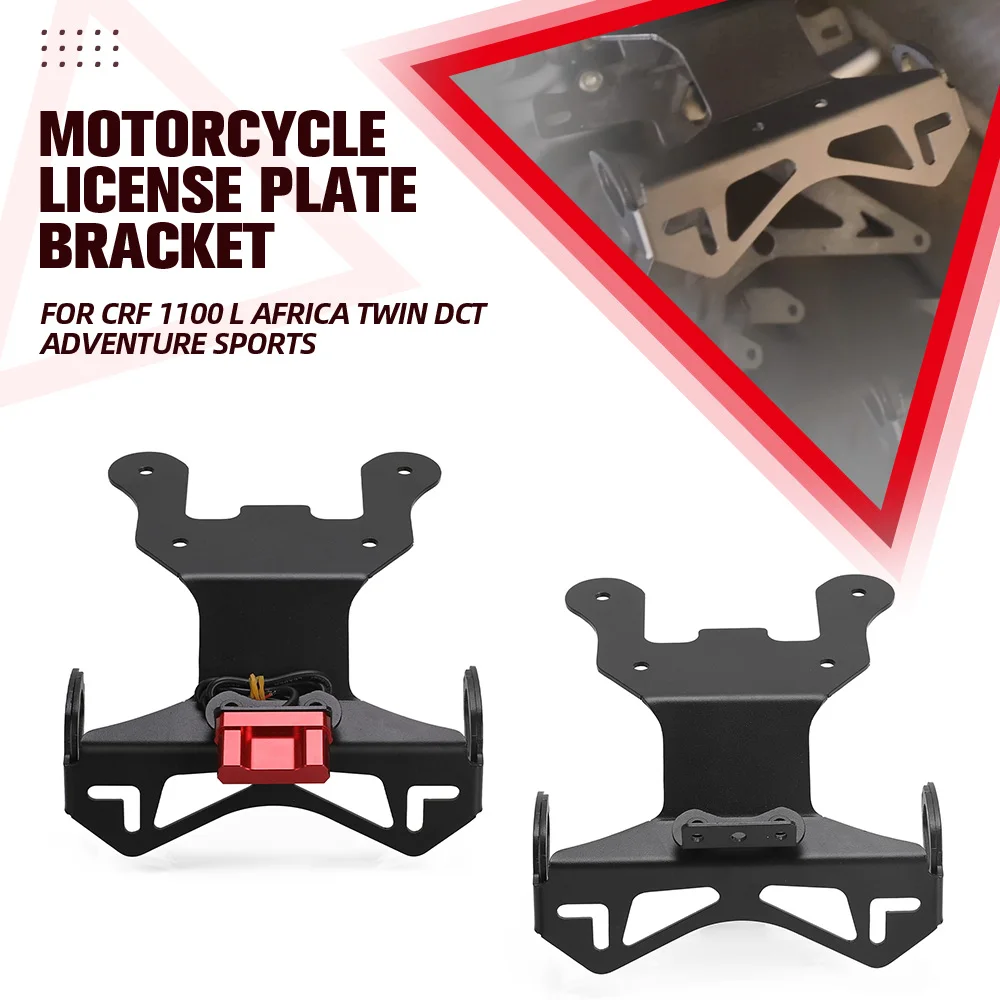 

Motorcycle LED License Plate Holder For Honda CRF 1100 L Africa Twin DCT Adventure Sports Number Plate Frame LED Light Bracket