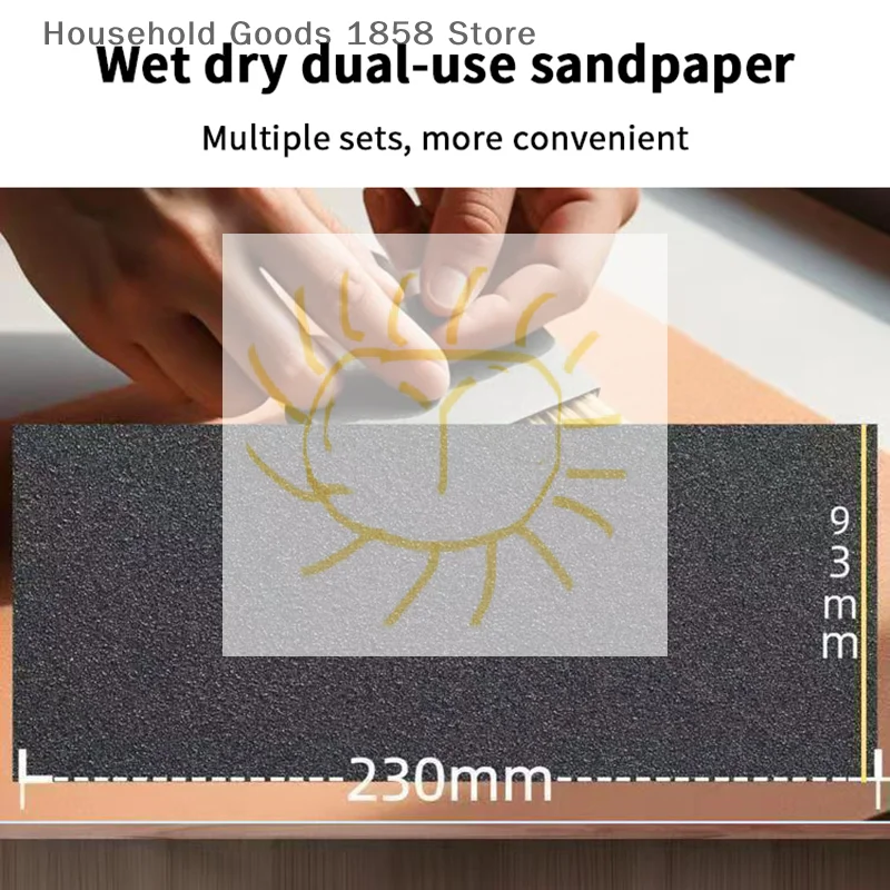 

5/6/8/10/18/24Pcs Sandpaper 2000 2500 3000 5000 7000 Mixed Grits Sand Paper Water/Dry Sanding Paper Abrasive Tool