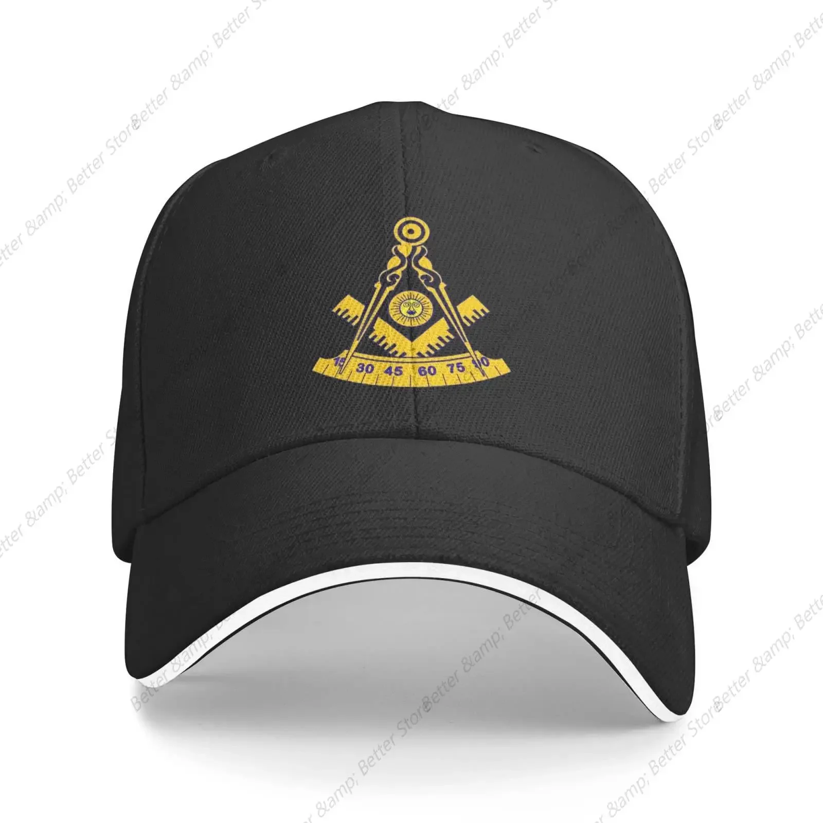 

Freemason Past Master Unisex Baseball Cap Adjustable Snapback Hats Dad Hat Trucker Hat Sandwich Caps